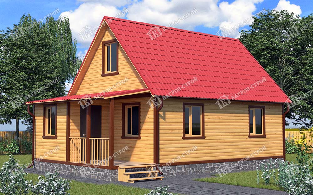 Дом из бруса 6х10 Трофим