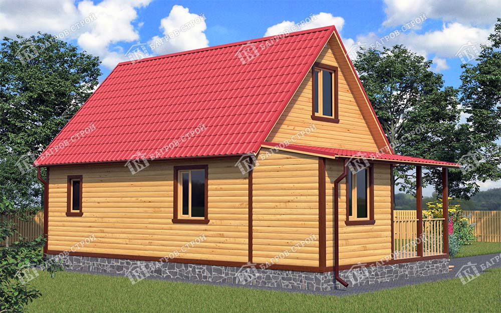 Дом из бруса 6х10 Трофим