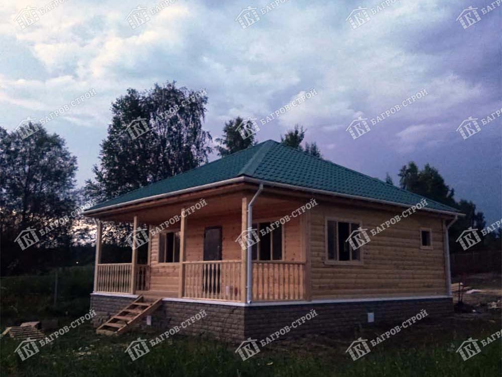 Дом из бруса 8х9 Бахтияр, Новгородская обл., Парфинский р-н, д. Хмелево