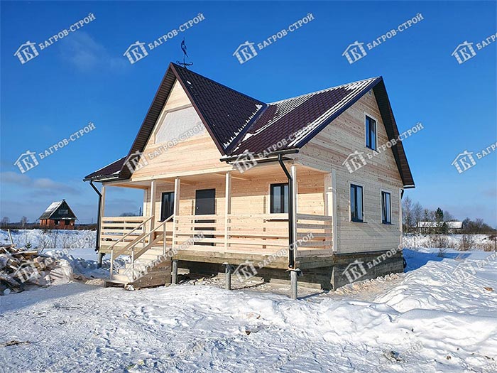 Дом из бруса 8х9 Игнат, Московская область, Дмитровский р-он