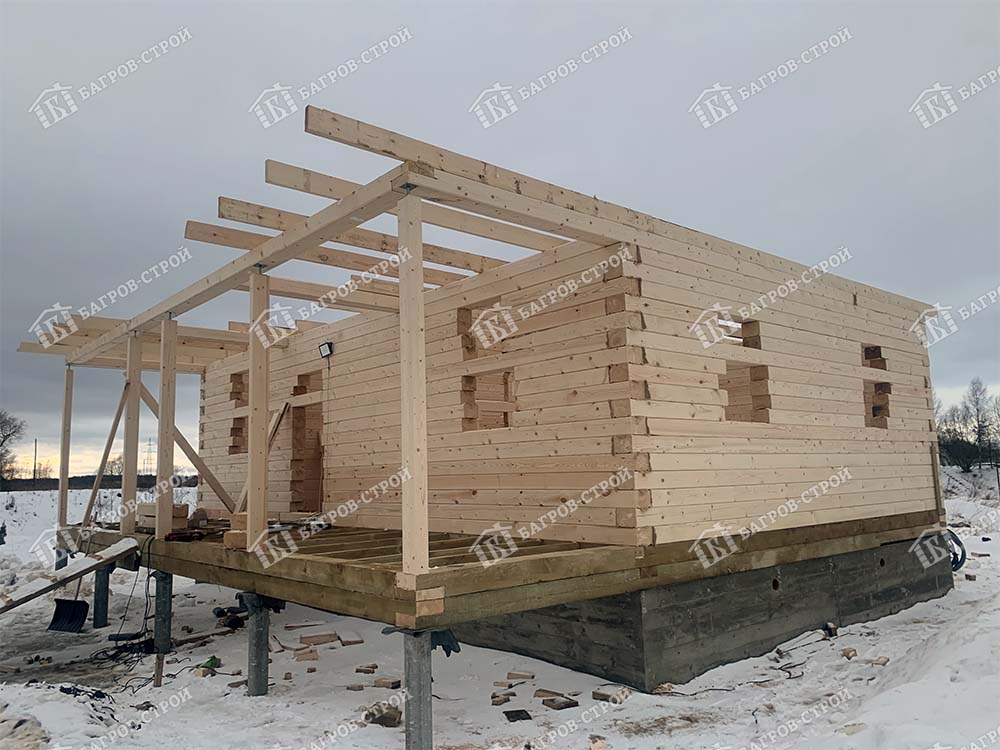 Дом из бруса 8х9 Игнат, Московская область, Дмитровский р-он