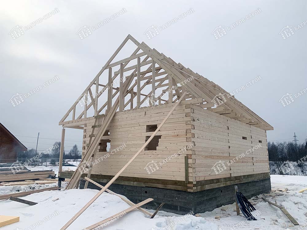 Дом из бруса 8х9 Игнат, Московская область, Дмитровский р-он