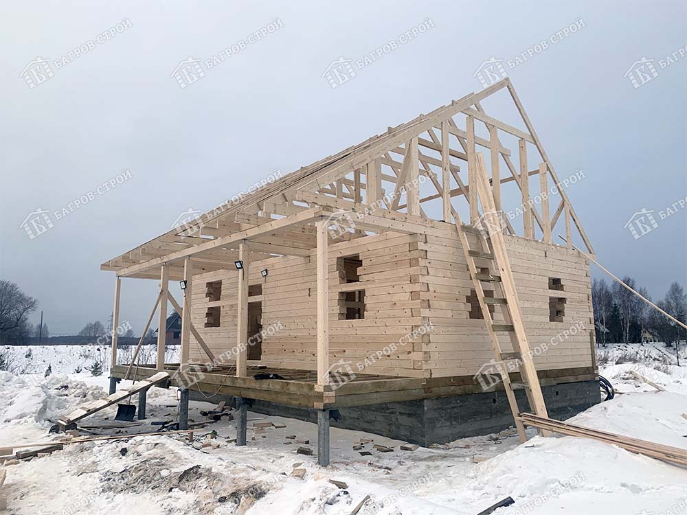 Дом из бруса 8х9 Игнат, Московская область, Дмитровский р-он