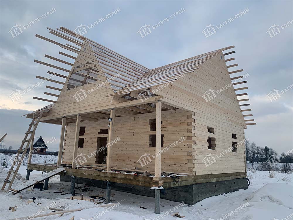 Дом из бруса 8х9 Игнат, Московская область, Дмитровский р-он