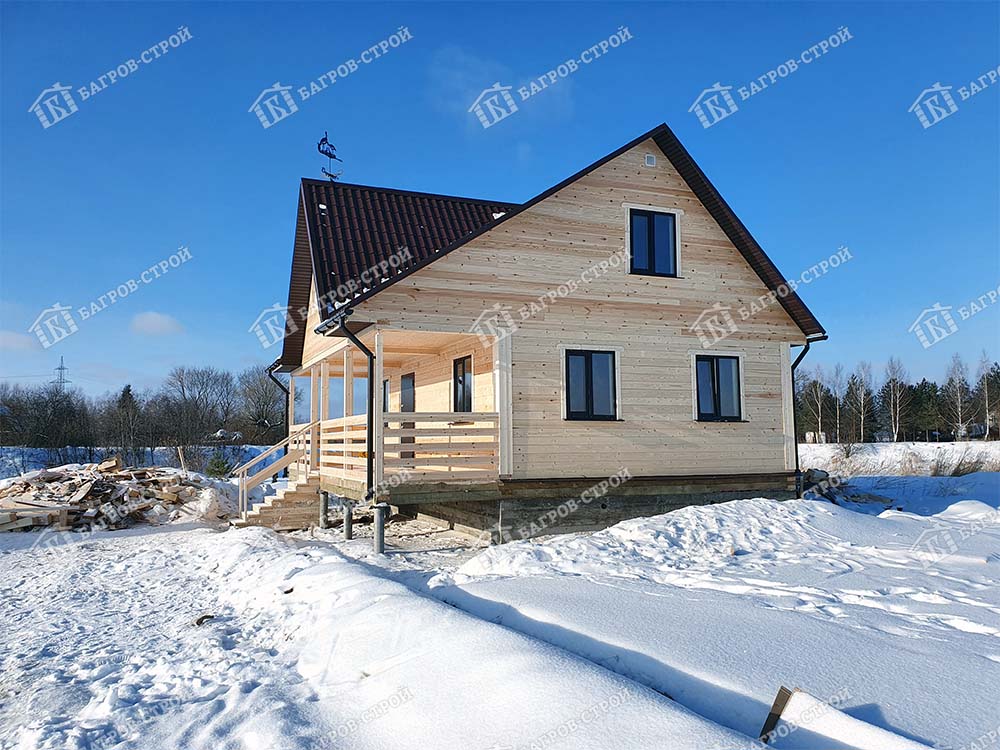 Дом из бруса 8х9 Игнат, Московская область, Дмитровский р-он