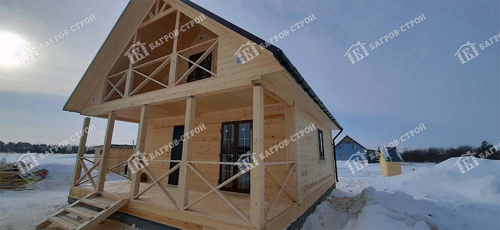 Дом из бруса 7х7 Гостимир, Вологодская область, Усть-Кубинский район