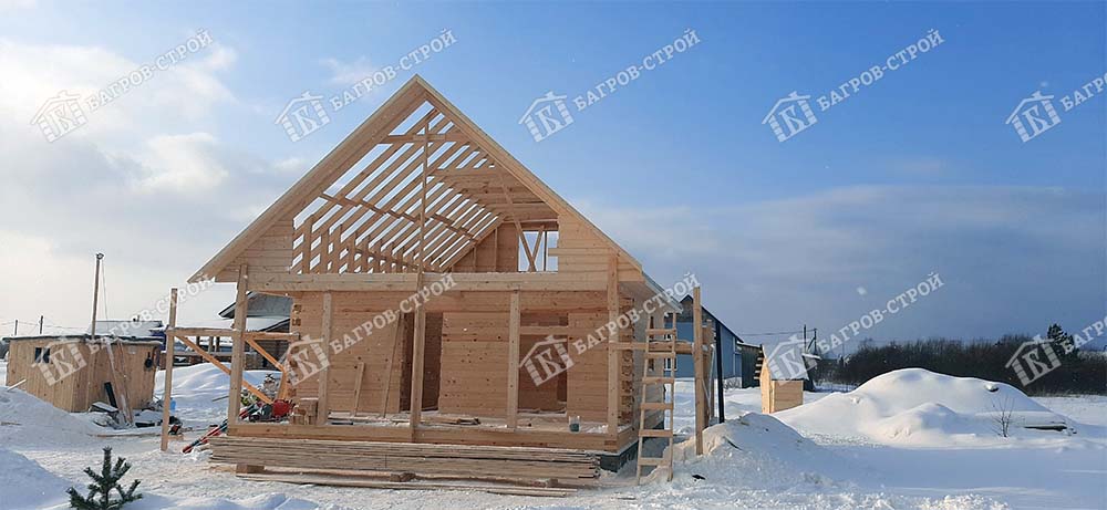 Дом из бруса 7х7 Гостимир, Вологодская область, Усть-Кубинский район