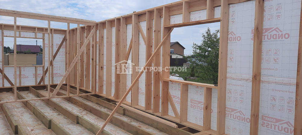 Каркасный дом 8х11 Тихомир, Новгородская область