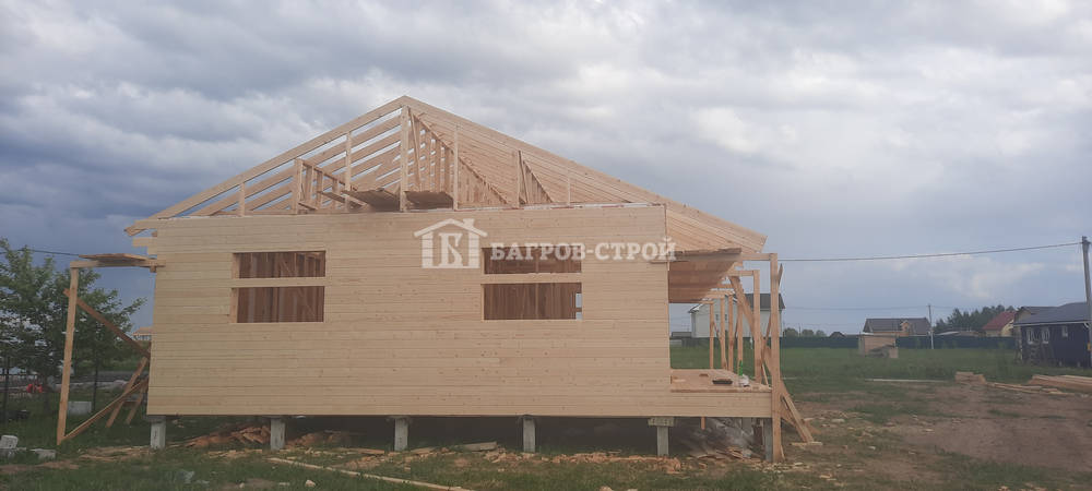 Каркасный дом 8х11 Тихомир, Новгородская область
