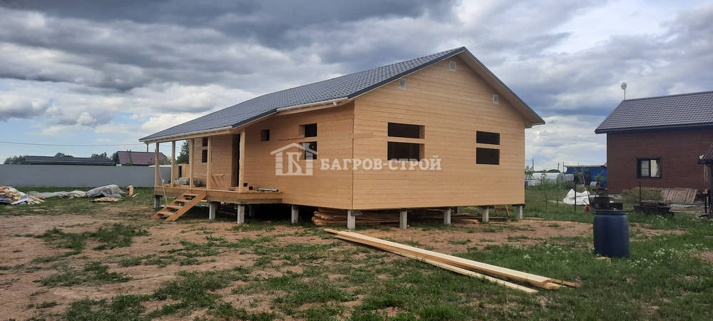 Каркасный дом 8х11 Тихомир, Новгородская область