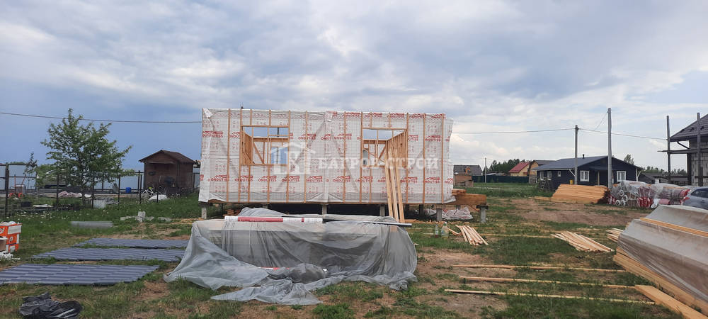 Каркасный дом 8х11 Тихомир, Новгородская область