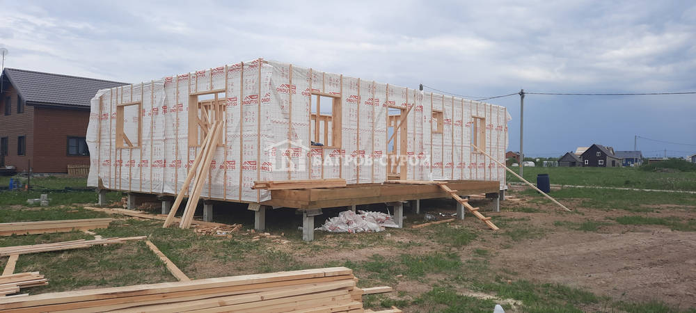 Каркасный дом 8х11 Тихомир, Новгородская область