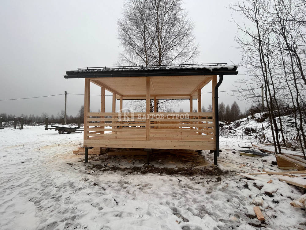 Каркасная беседка 4х5, Тверская обл., Кимрский р-н.