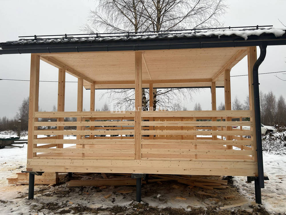 Каркасная беседка 4х5, Тверская обл., Кимрский р-н.