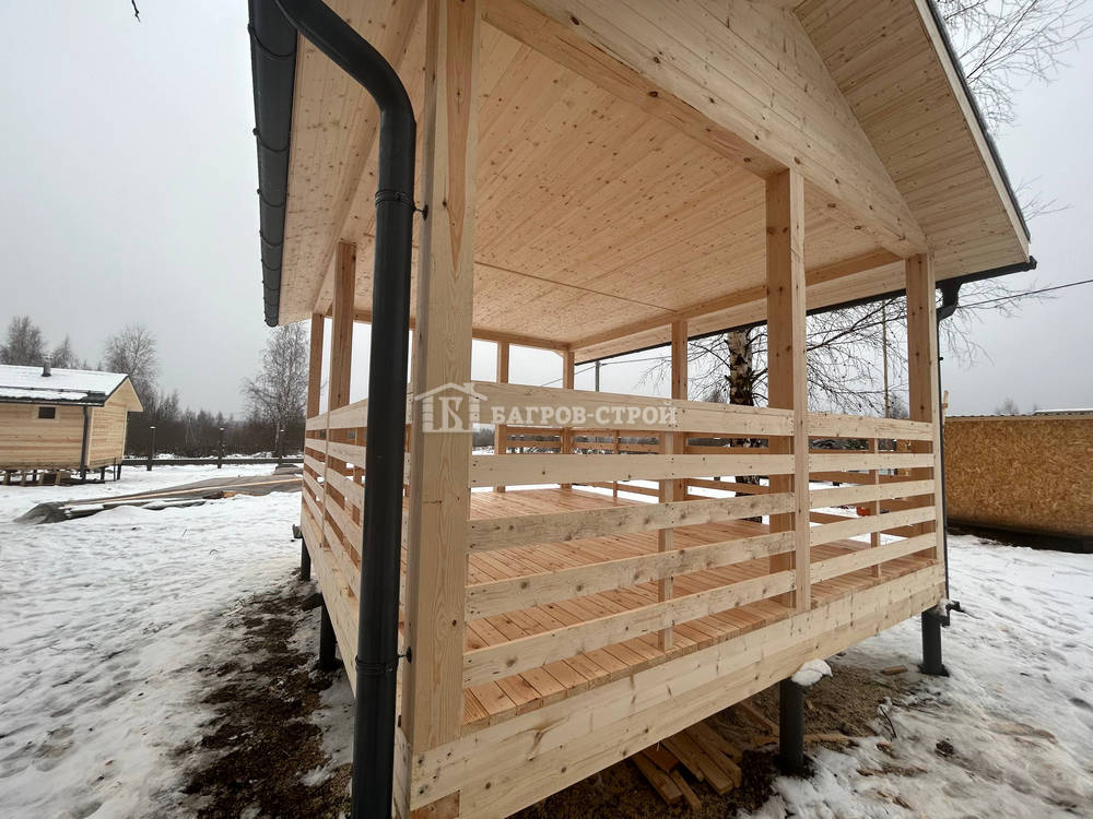 Каркасная беседка 4х5, Тверская обл., Кимрский р-н.