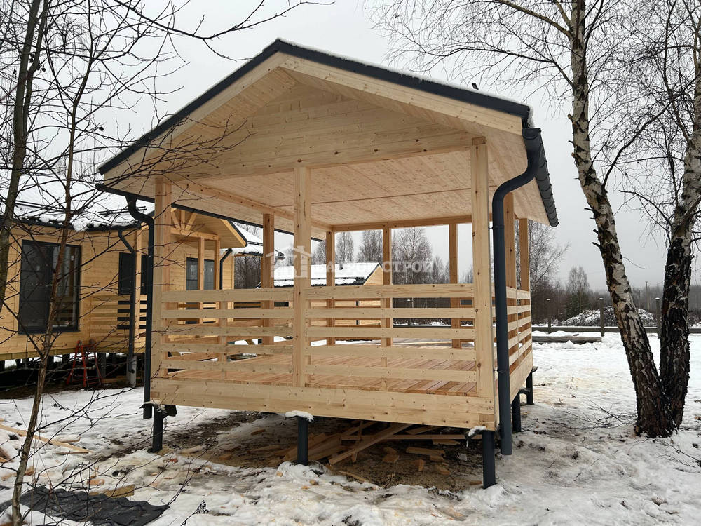 Каркасная беседка 4х5, Тверская обл., Кимрский р-н.